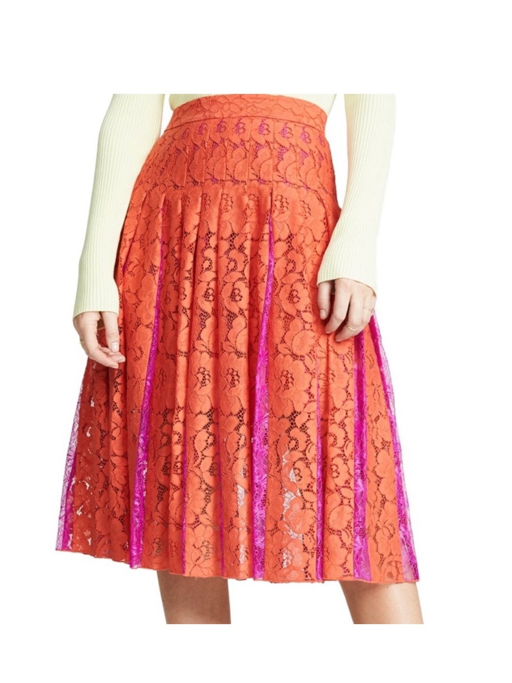 Diane Von Furstenberg Anthropologie Gardena Lace Skirt Size 0